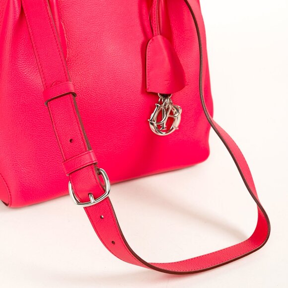 Christian Dior Open Bar Small Pink Supple Grained Calfskin Leather Tote - Picture 6 of 14